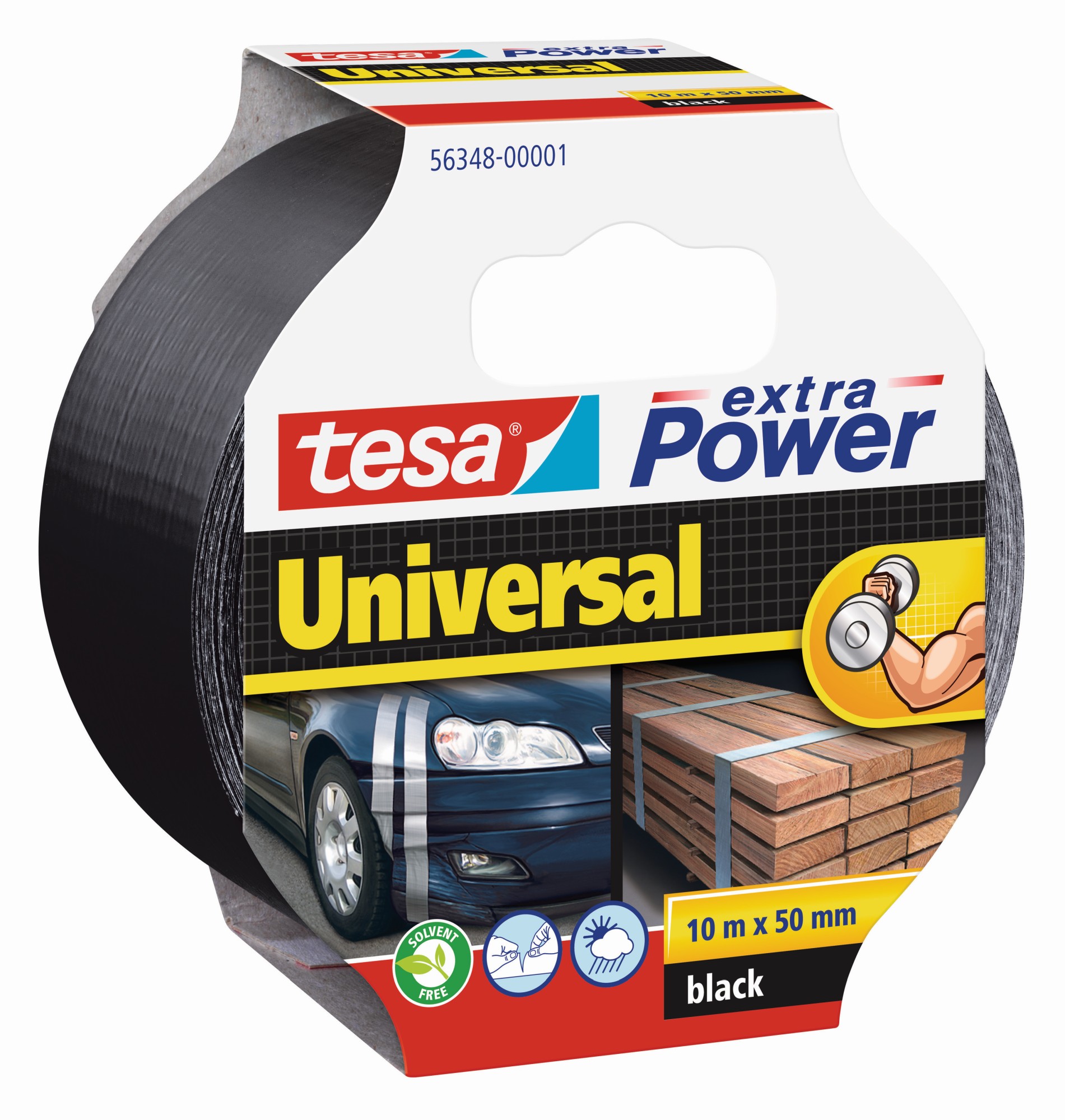 Cinta americana Extra Power UNIVERSAL 10m x 50mm negra