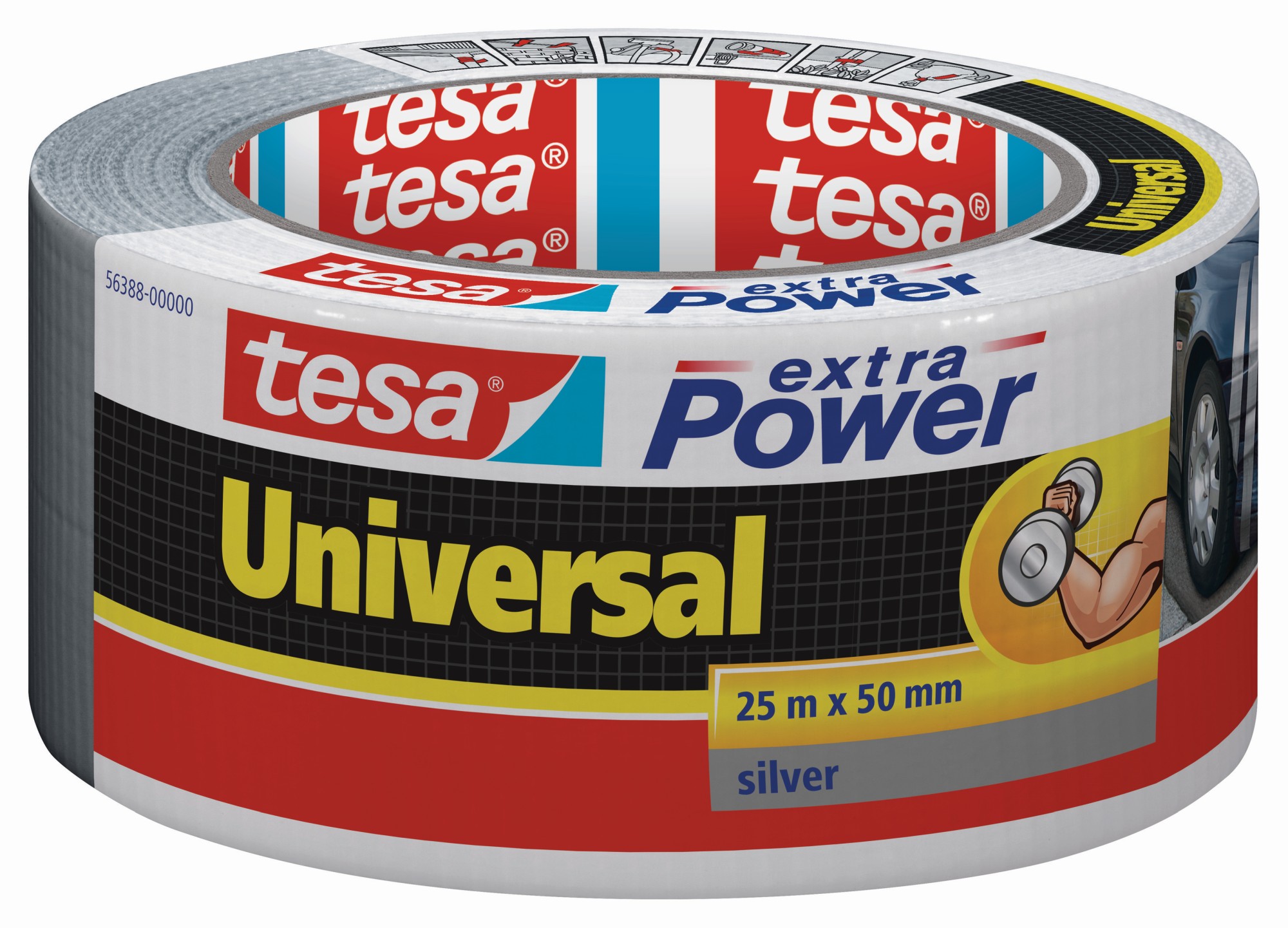 tesa 56388  Extra Power Universal -  25m x 50mm plata