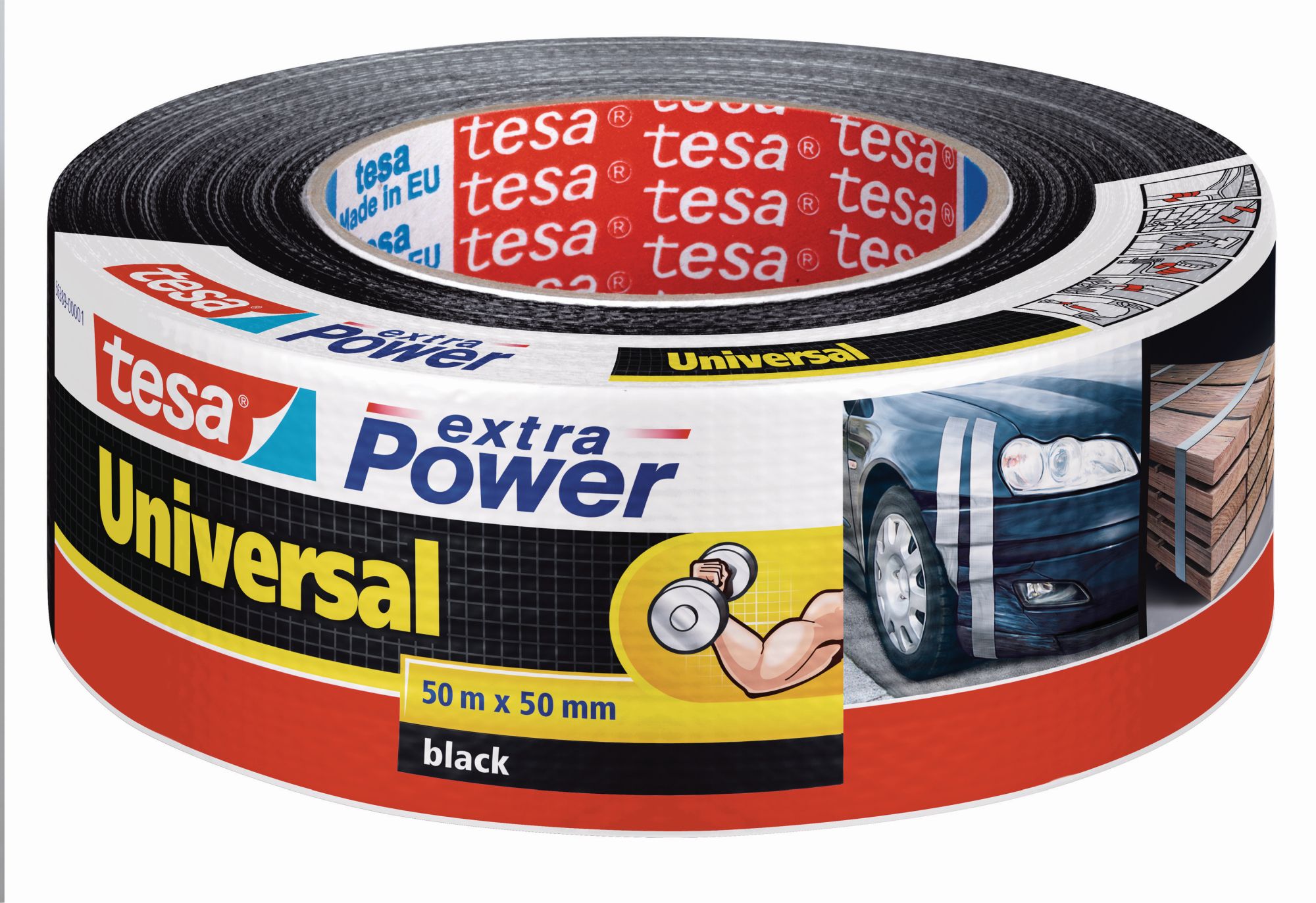 tesa 56389 Extra Power Universal -  50m x 50mm Negra