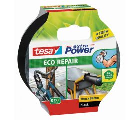 tesa® ecoLogo Reparación Eco Reparación 10mx38mm CC Negro