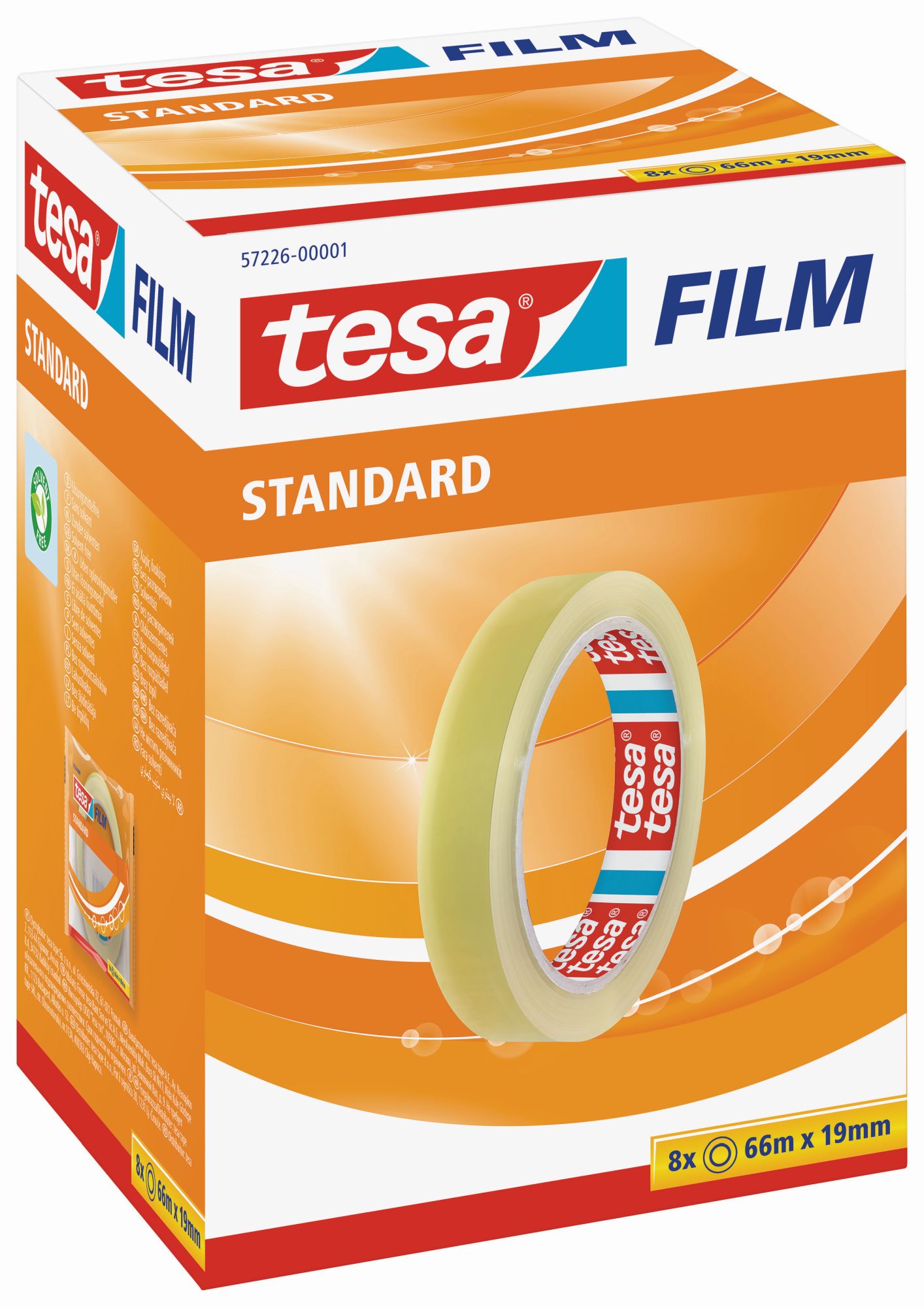 tesafilm Standard - Flow Pack - 66m x 19mm