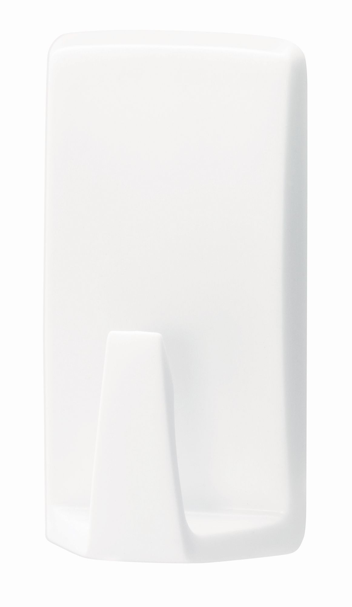 Gancho de plástico baños, blanco