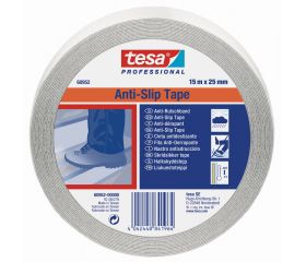 tesa 60952 cinta antideslizante, 15m:25mm, transparente