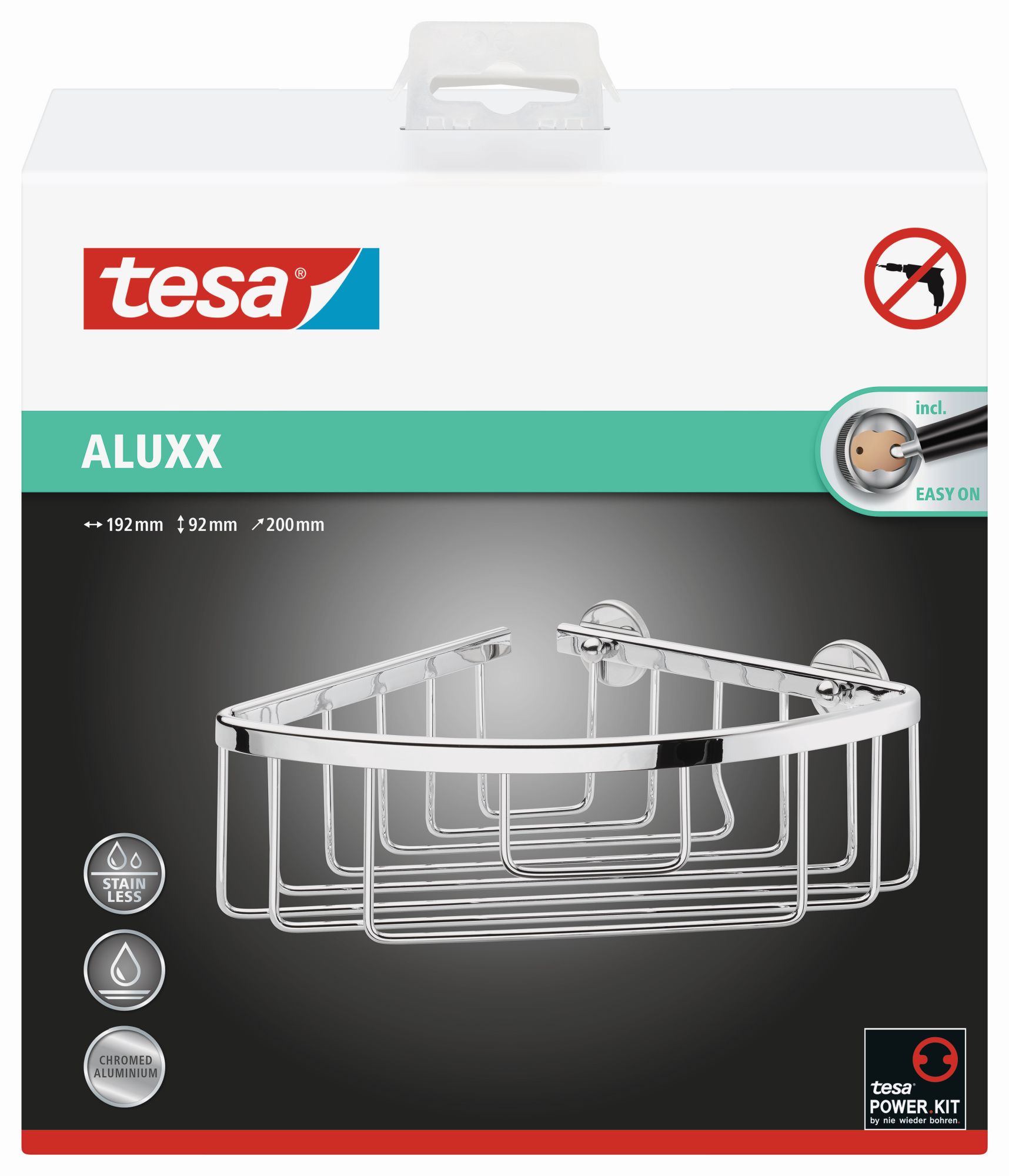 tesa Aluxx Cesta esquinera de ducha (Kit recambio BK43-2)