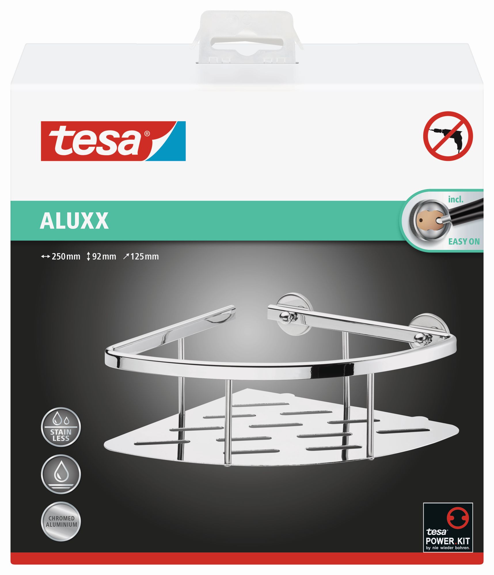 tesa Aluxx Cesta esquinera de ducha (Kit recambio BK43-2)
