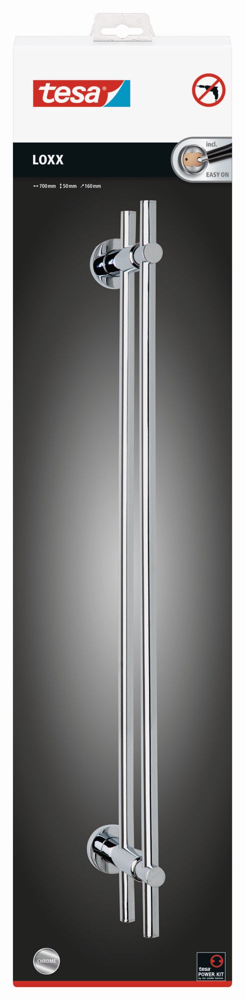 tesa Loxx Toallero de barra doble (Kit recambio BK20-2)