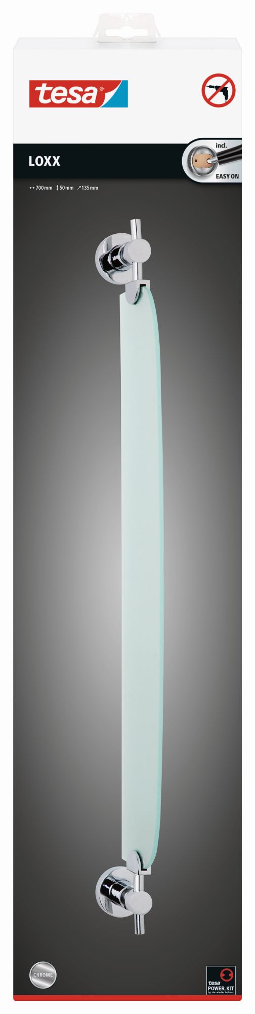 tesa Loxx Estante de cristal  (Kit recambio BK20-2)