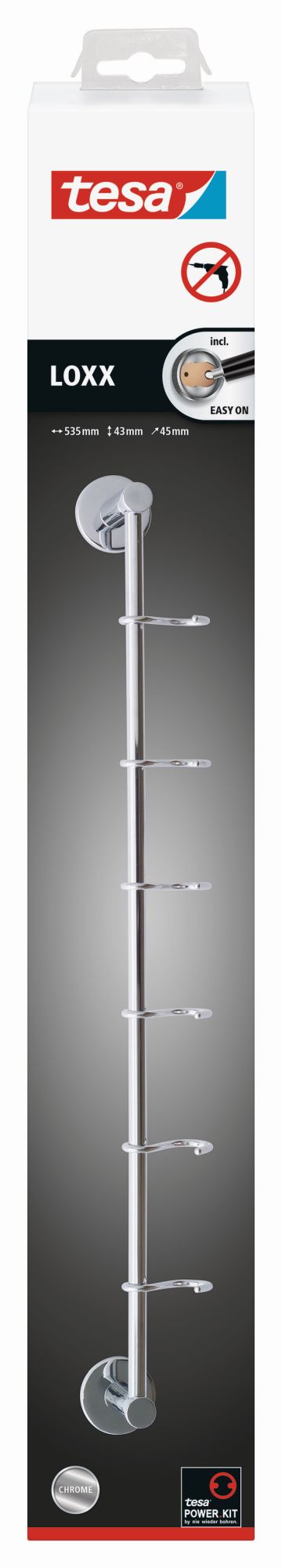 tesa Loxx Toallero Barra 6 ganchos (Kit recambio pedir )