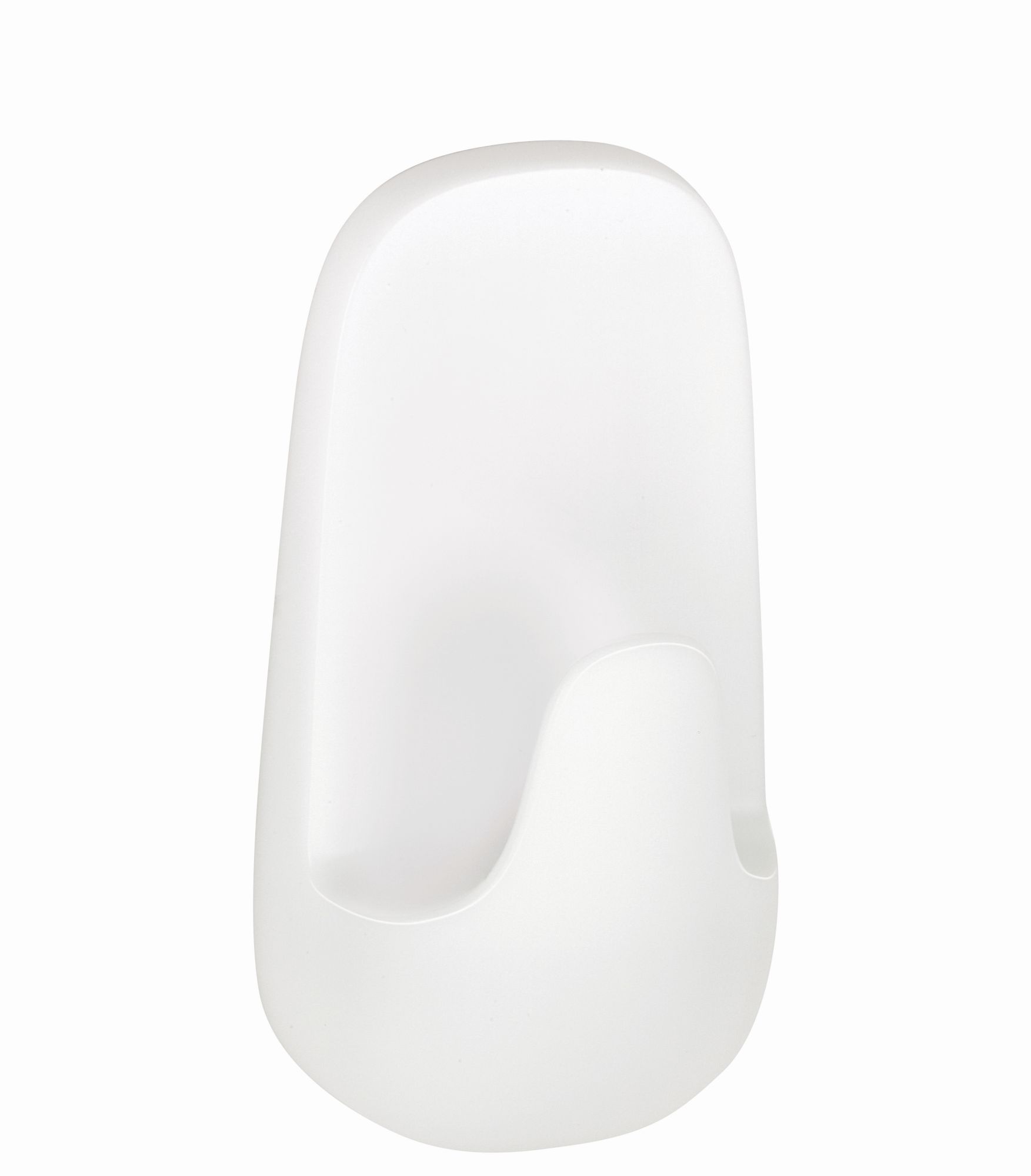 Ganchos de plástico blanco grande + tiras NUEVO