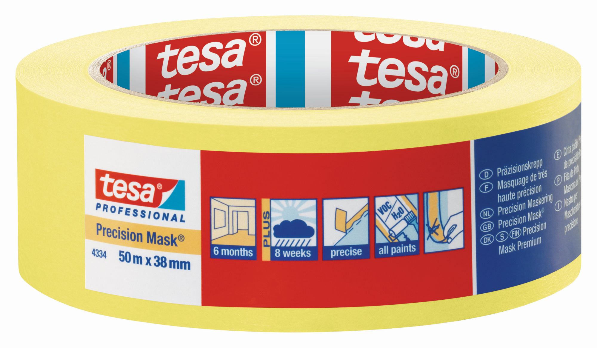 tesa 4334 Precision Mask, 50m x 25mm