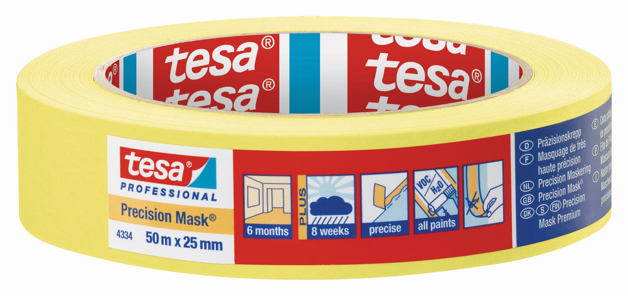 tesa 4334 Precision Mask, 50m x 38mm