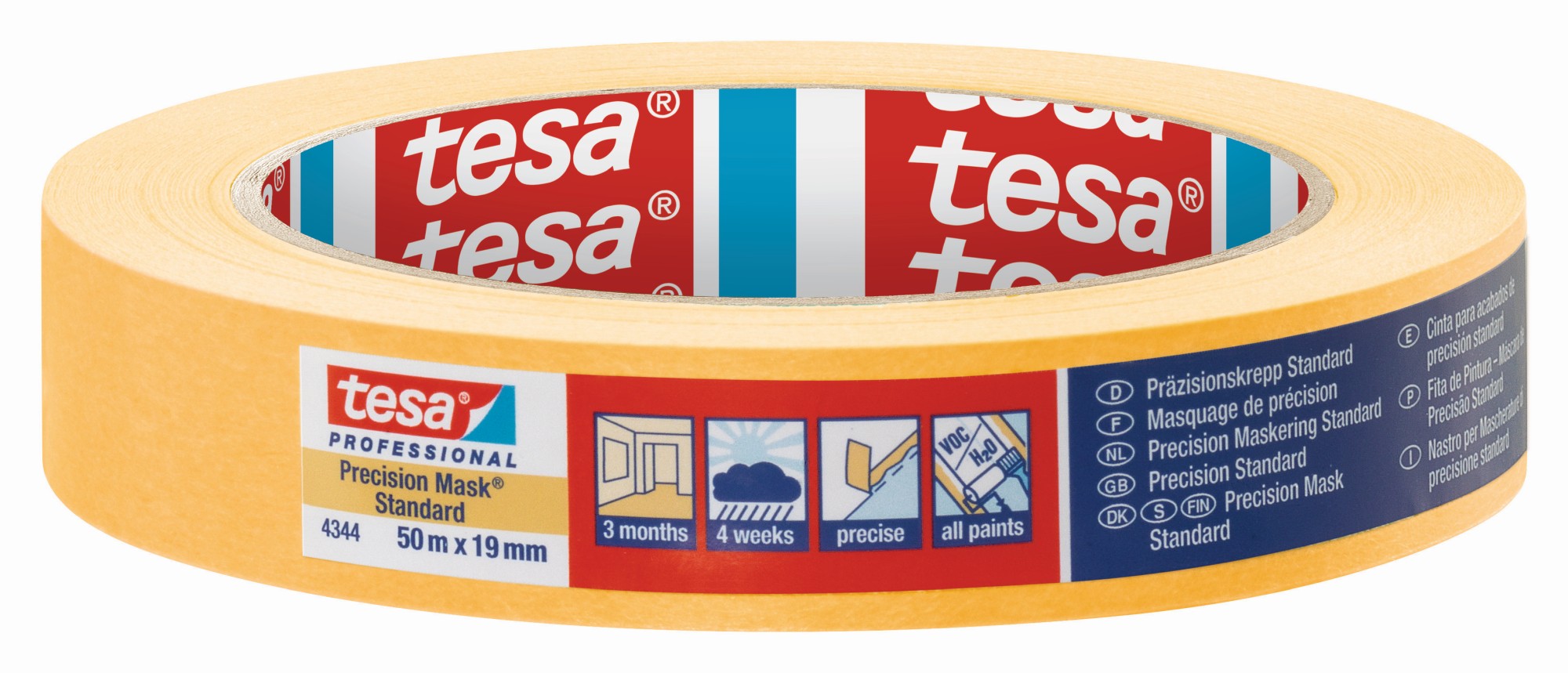 tesa 4344 Precision Mask Standard, 50m x 19mm