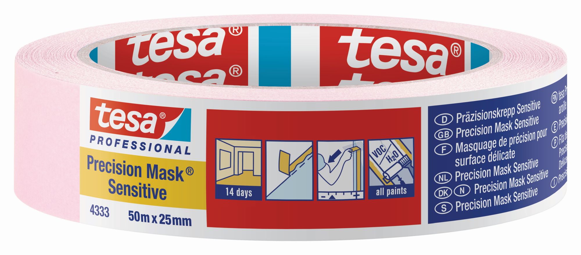 tesa 4333 Precision Mask Sensitive, 50m x 25mm