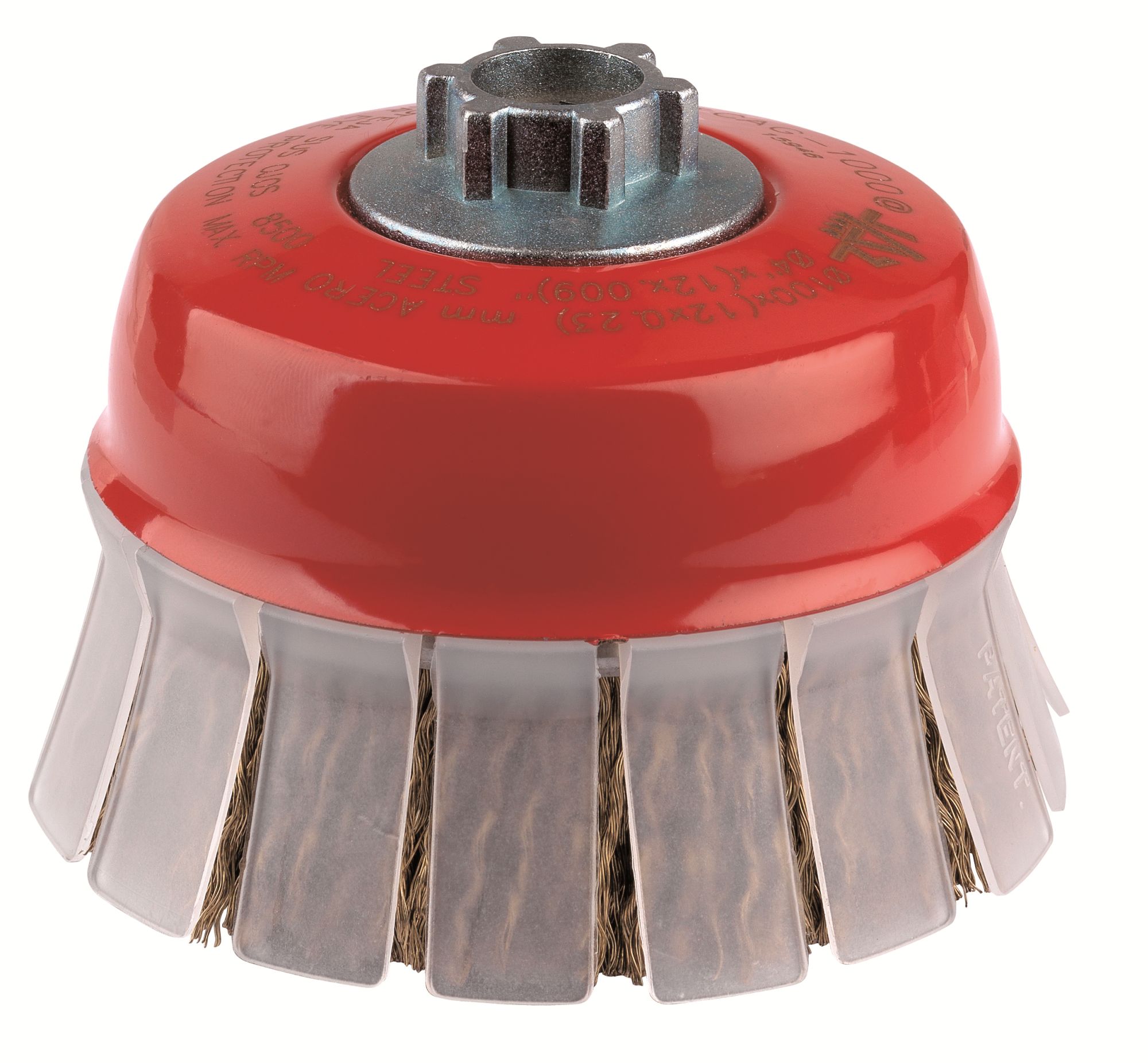 Cepillo taza alambre cableado TCAG