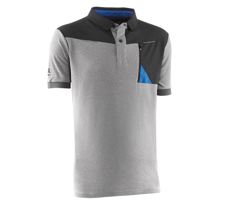 Polo 977GY ONIX S  Gris / Negro / Azul (1 unid.)