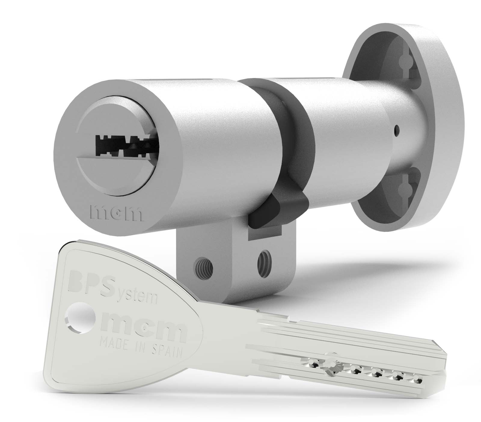 BPS / Cilindro con botón perfil suizo