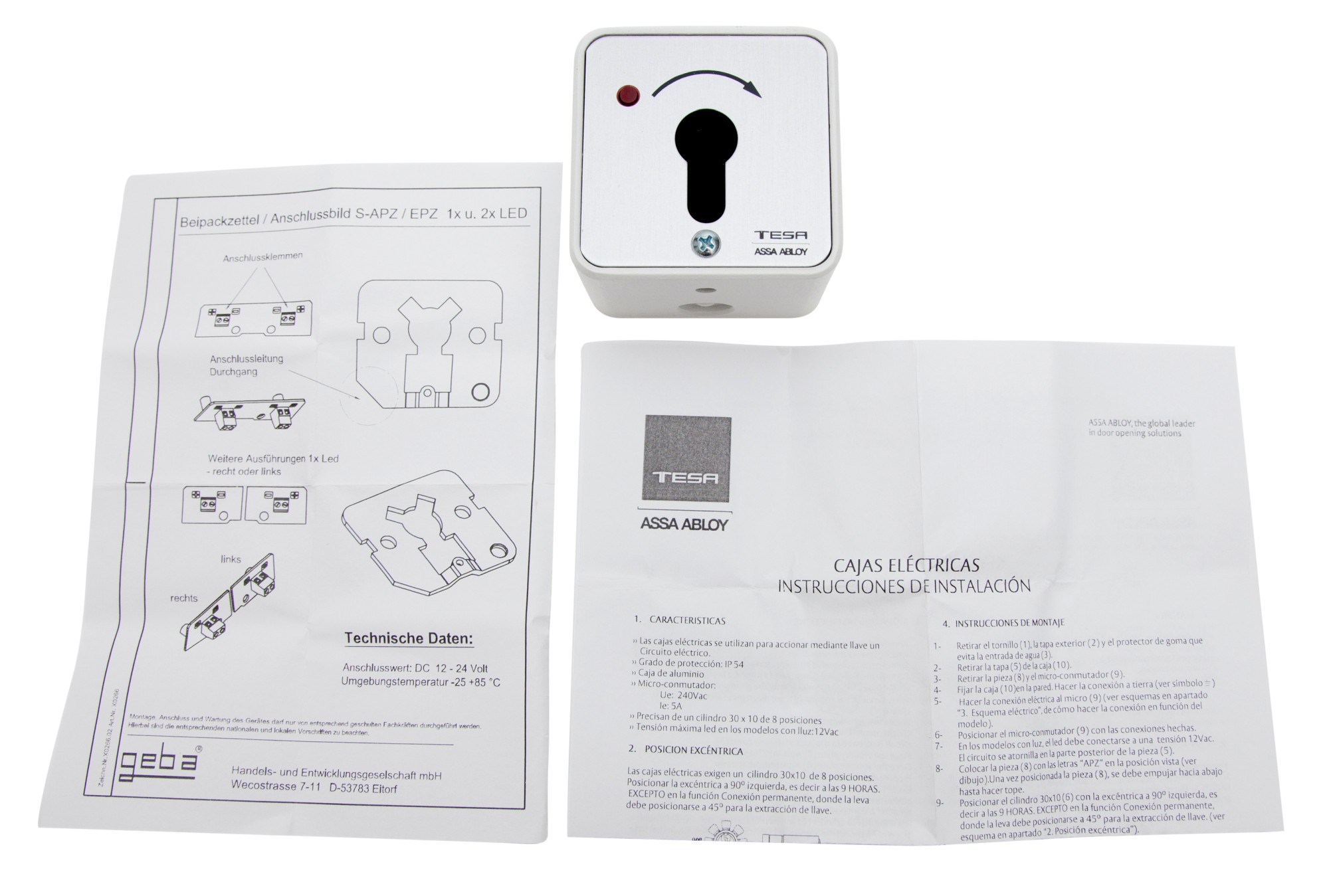 CAJ ELEC LLAVE 1MICRO LED SOB