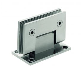 Bisagras y ejes para puertas de vidrio