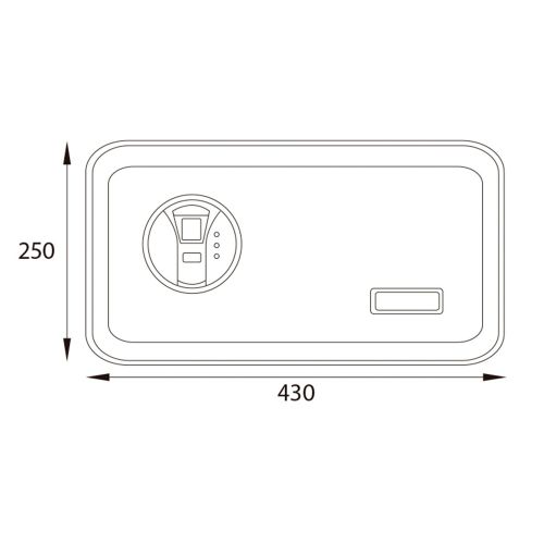 Safestone 430 huella negro
