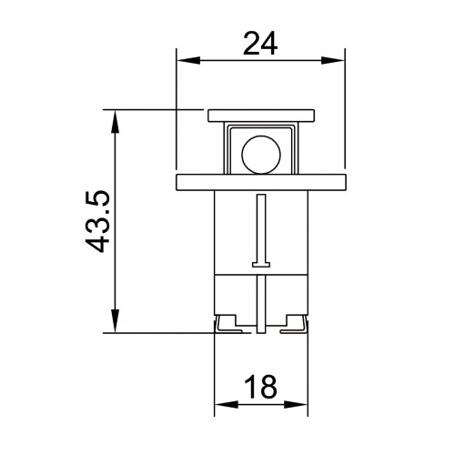 Bloqueo interno para interruptor magnetotérmico