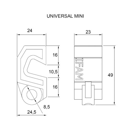 Bloqueo interruptor magnetotérmico universal