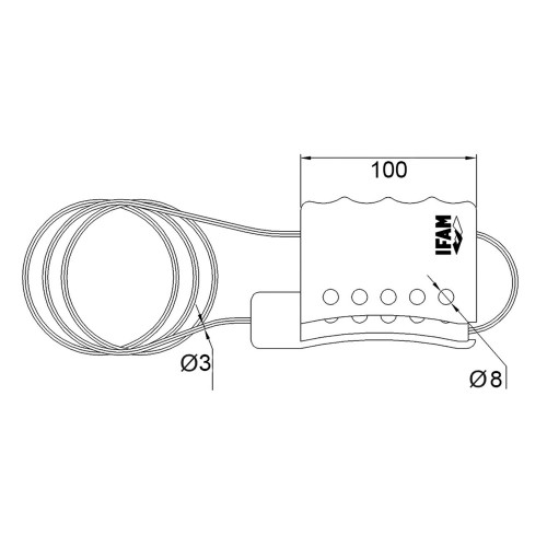 Portacandados múltiple cable d3