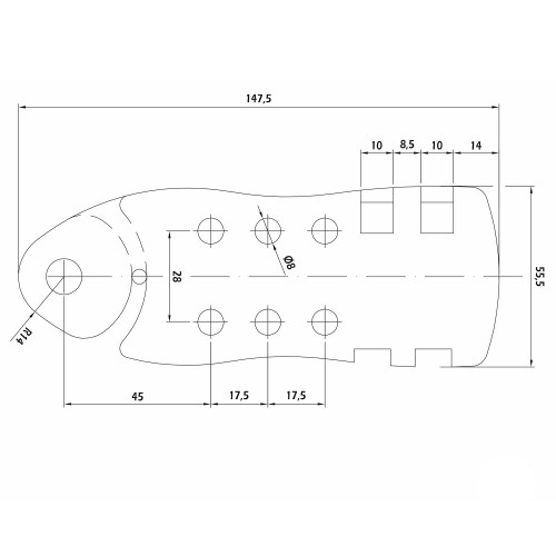 Portacandados múltiple cable d4
