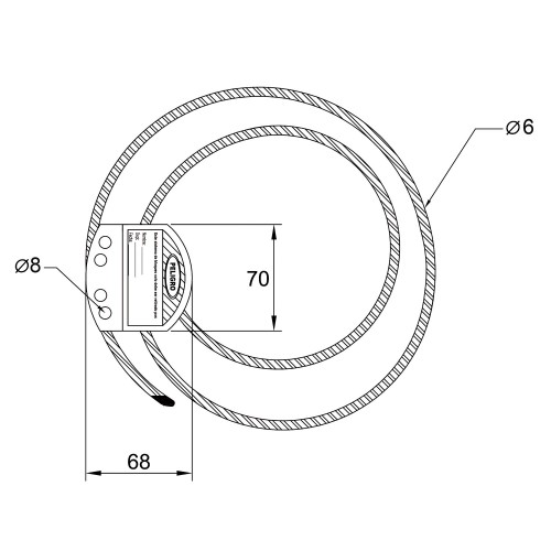 Portacandados múltiple cable d6