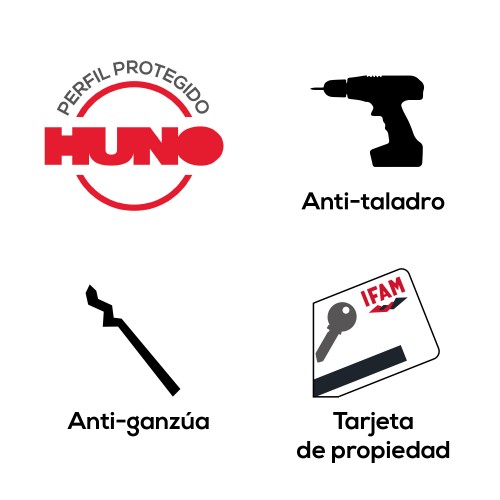 Huno níquel leva larga