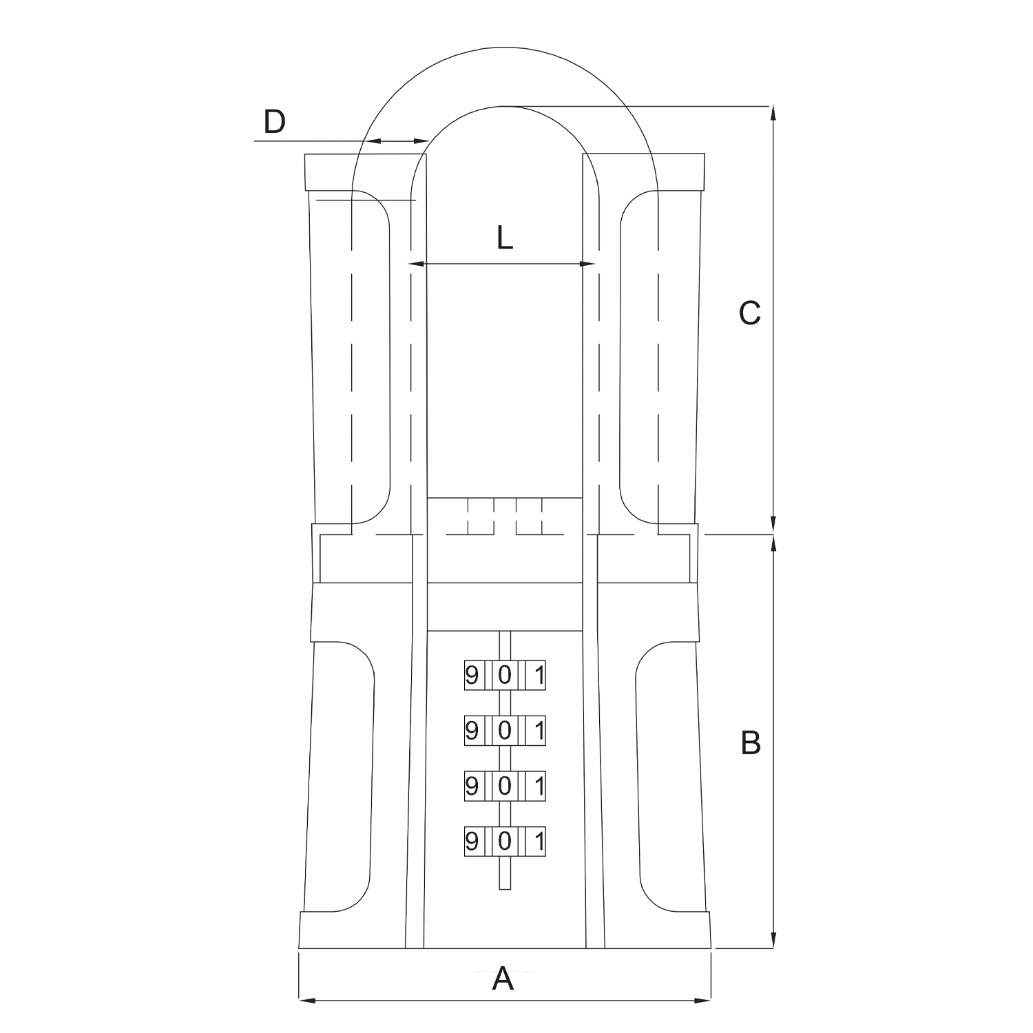 Black Force arco normal protegido