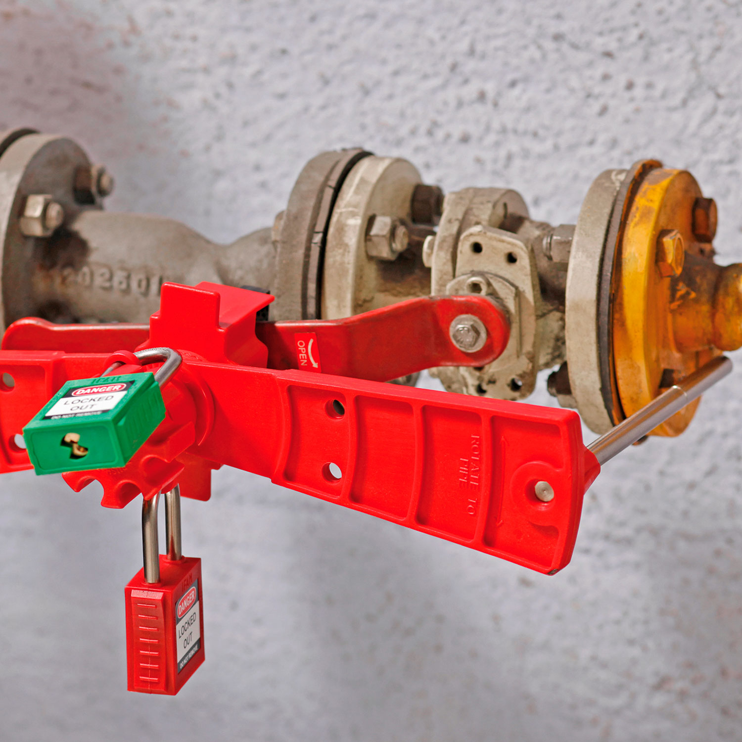 Bloqueo de válvulas brazo