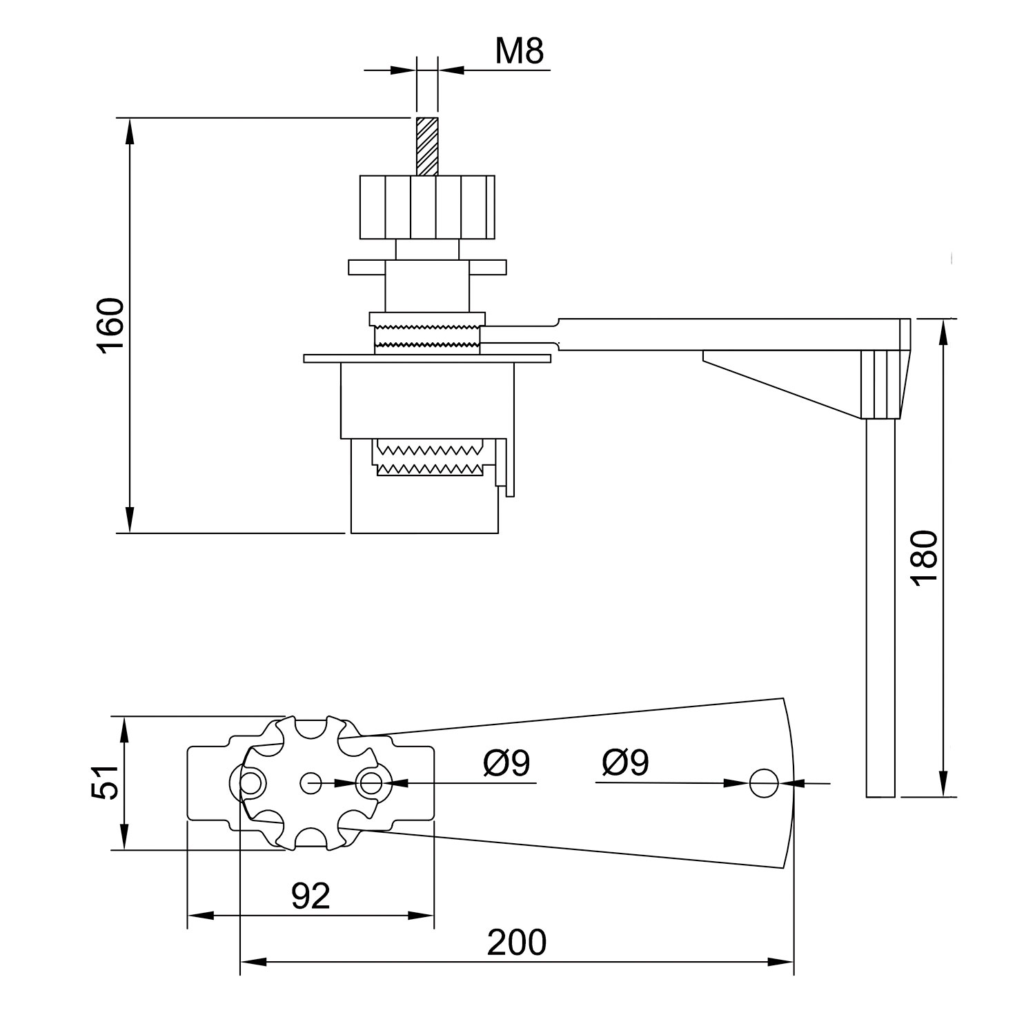Bloqueo de válvulas brazo