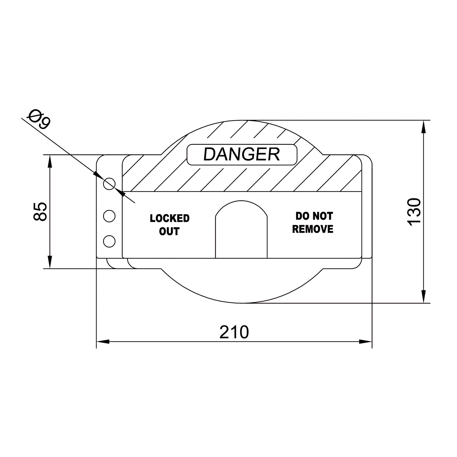 Bloqueo para válvulas circulares