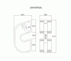 Bloqueo interruptor magnetotérmico universal
