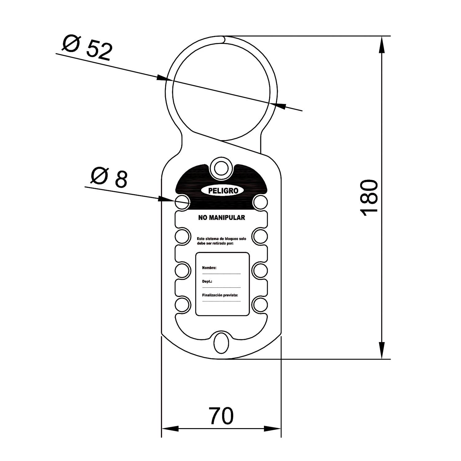 Portacandados múltiple %100 aluminio
