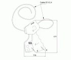 Portacandados múltiple cable d3 plástico