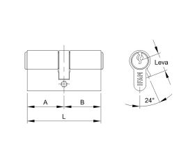 F5S latón leva larga