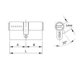 WX1000 latón leva larga