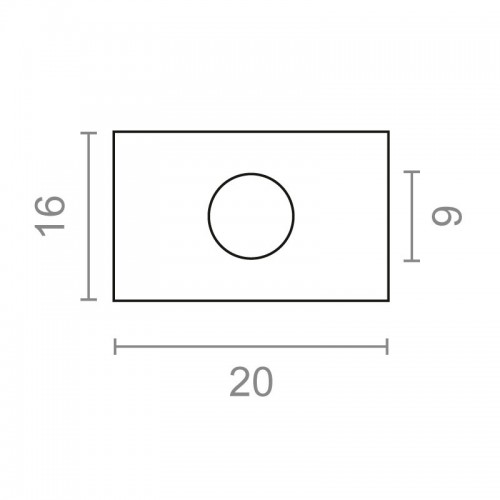 TUERCA RECTANGULAR TRC10 9x16mm BC