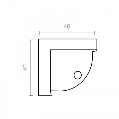 BL PROTECTOR ESQUINA SI05 40x40mm TR