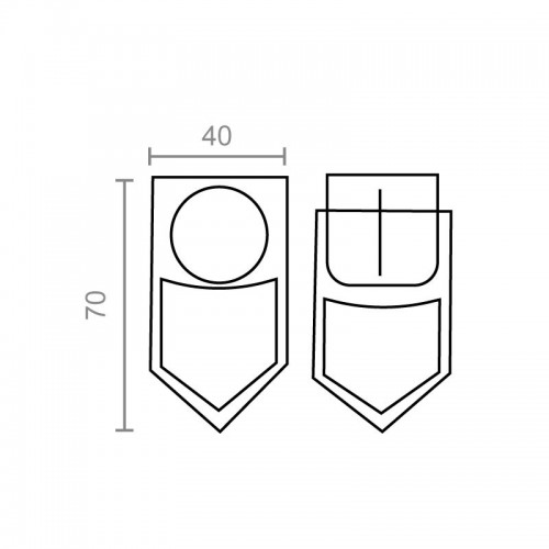 BL PROTECTOR CAJONES SI10 70x40mm BL/AZ
