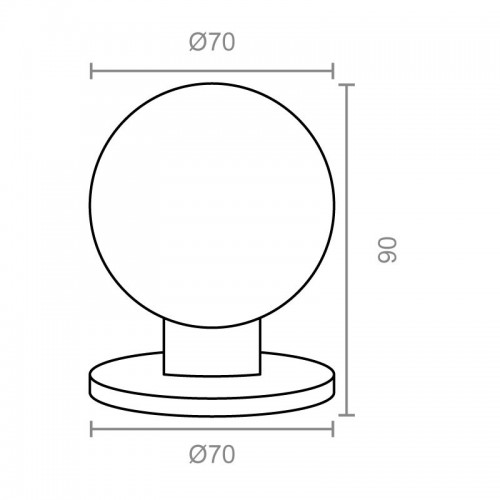 POMO PUERTA BOLA PP05 70mm IN