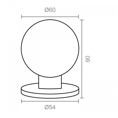 POMO PUERTA BOLA PP05 60mm IN