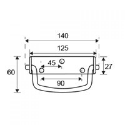 ASA ABATIBLE LISA TRM12 125x27mm ZN