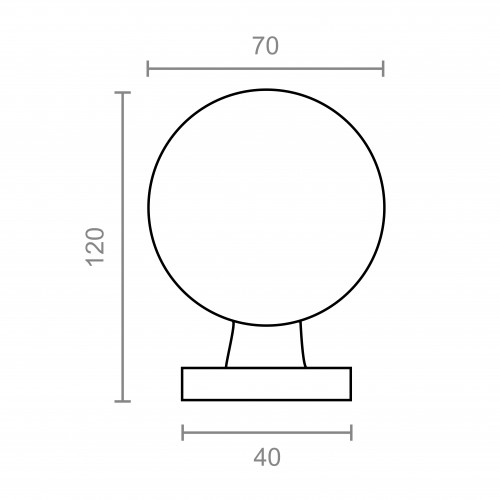 REMATE BOLA PMN05 70x120x40mm LP