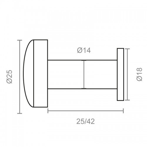 MIRILLA 14mm 180º MR01 25/42mm LTD