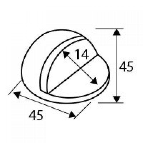 TOPE PUERTA LUX ADHESIVO TP02 OM*