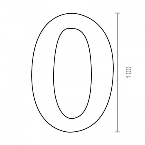 BL NUMERO LATON 0 NM01 100mm LP
