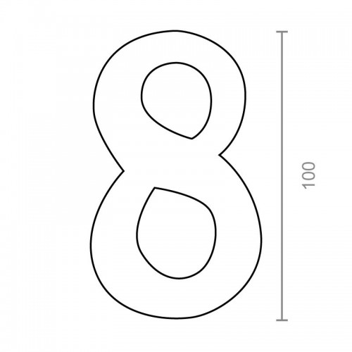 BL NUMERO LATON 8 NM01 100mm LP