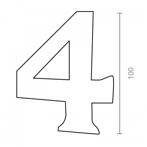 BL NUMERO LATON 4 NM01 100mm NS